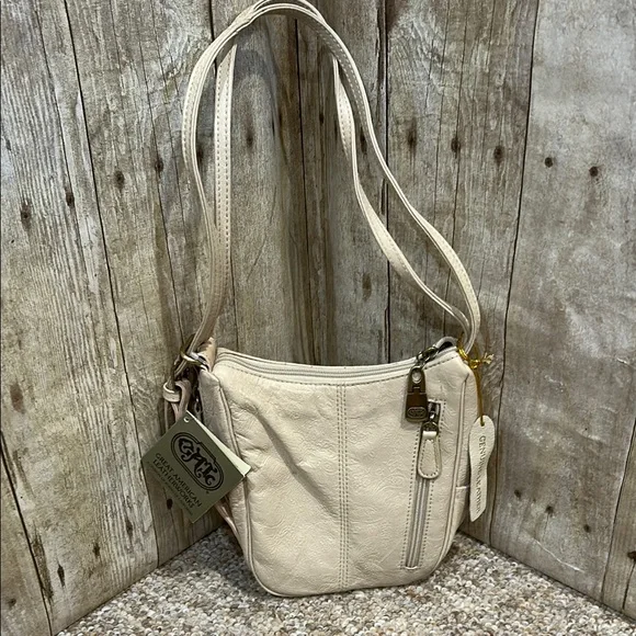 Great American Leatherworks leather mini shoulder bag NWT Paisley leather design - Picture 1 of 13